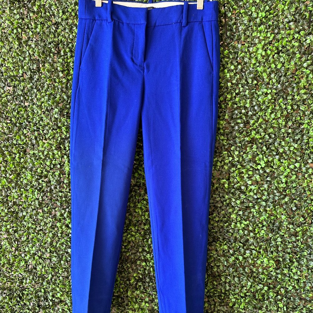 J.Crew women's tapered business casual pants dark blue size 6 NWT classic preppy
